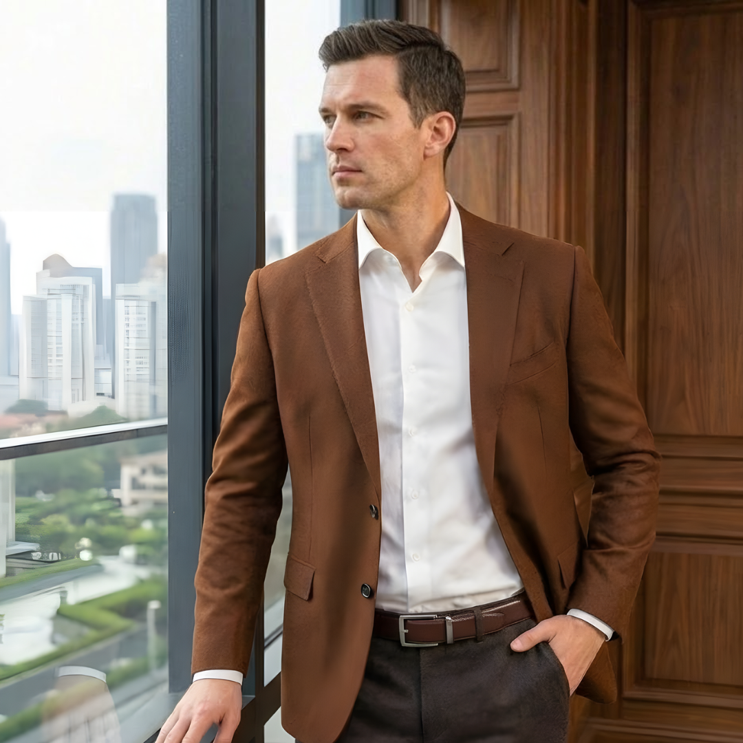 Professional man wearing Orelyan belt